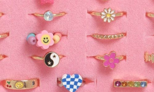 Capelli New York Kids' Assorted 24-pack Ring Set In Multi