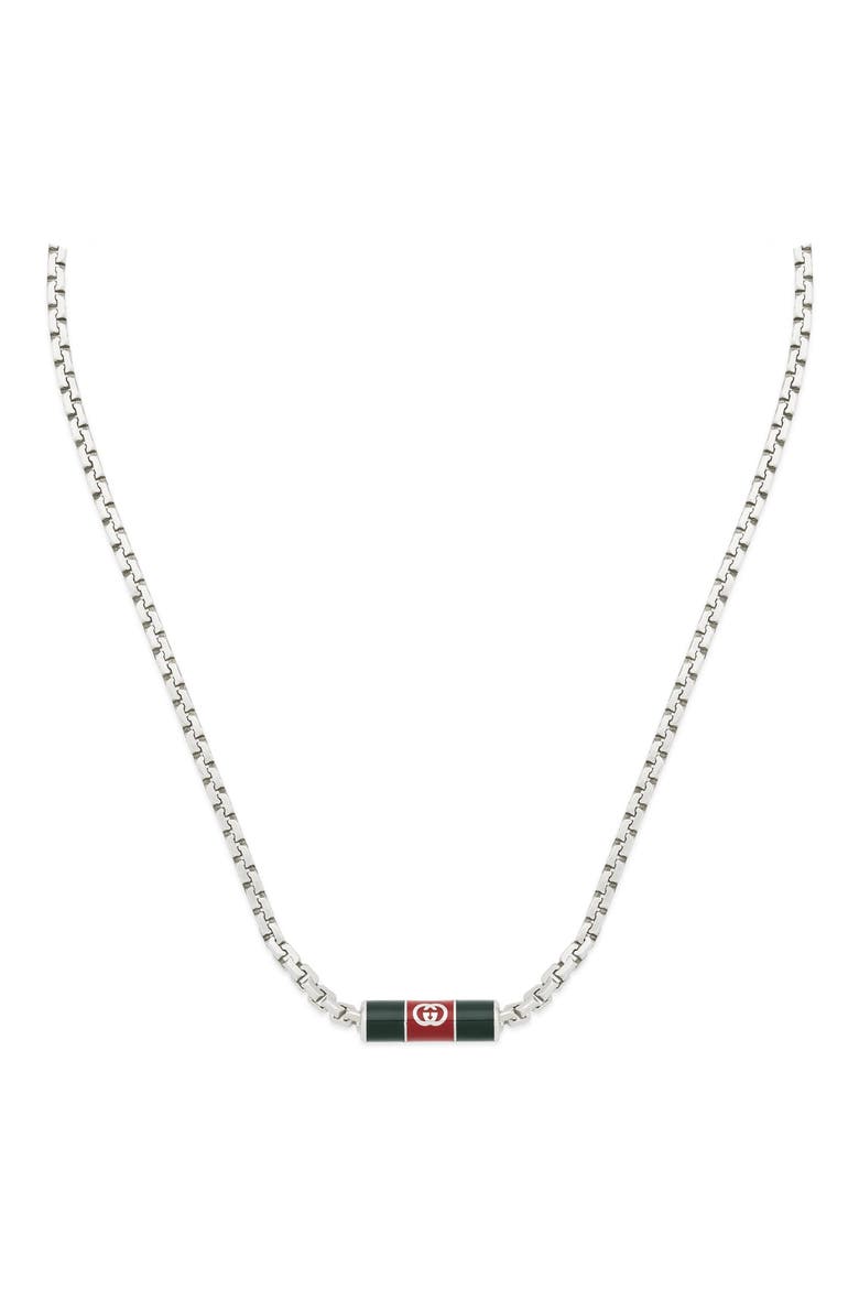 Web Pendant Necklace, Alternate, color, SILVER