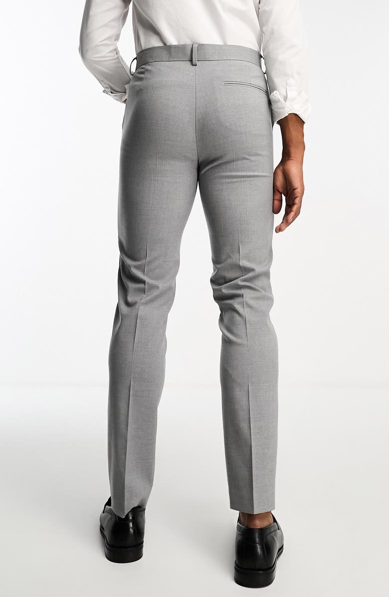 ASOS DESIGN Slim Fit Smart Trousers, Alternate, color, 