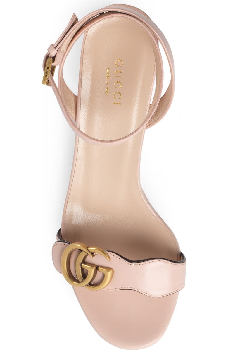 Gucci GG Ankle Strap Platform Sandal, Alternate, color,