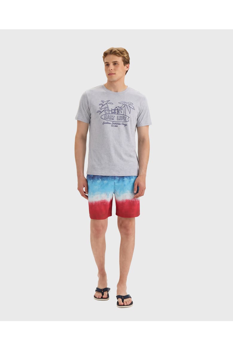 Laid Back Days Short Sleeve Tee, Alternate, color, ATHLETIC HEATHER