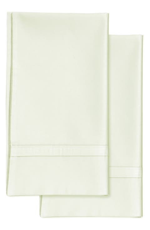 300 Thread Count Cotton Percale Pillowcase Set