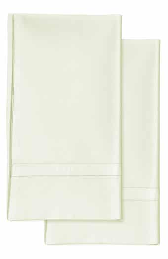 AZORES HOME 300 Thread Count Cotton Percale Pillowcase Set