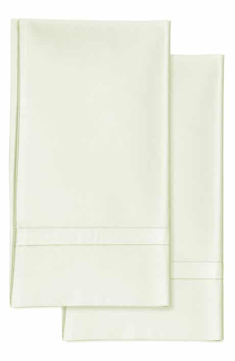 AZORES HOME 300 Thread Count Cotton Percale Pillowcase Set