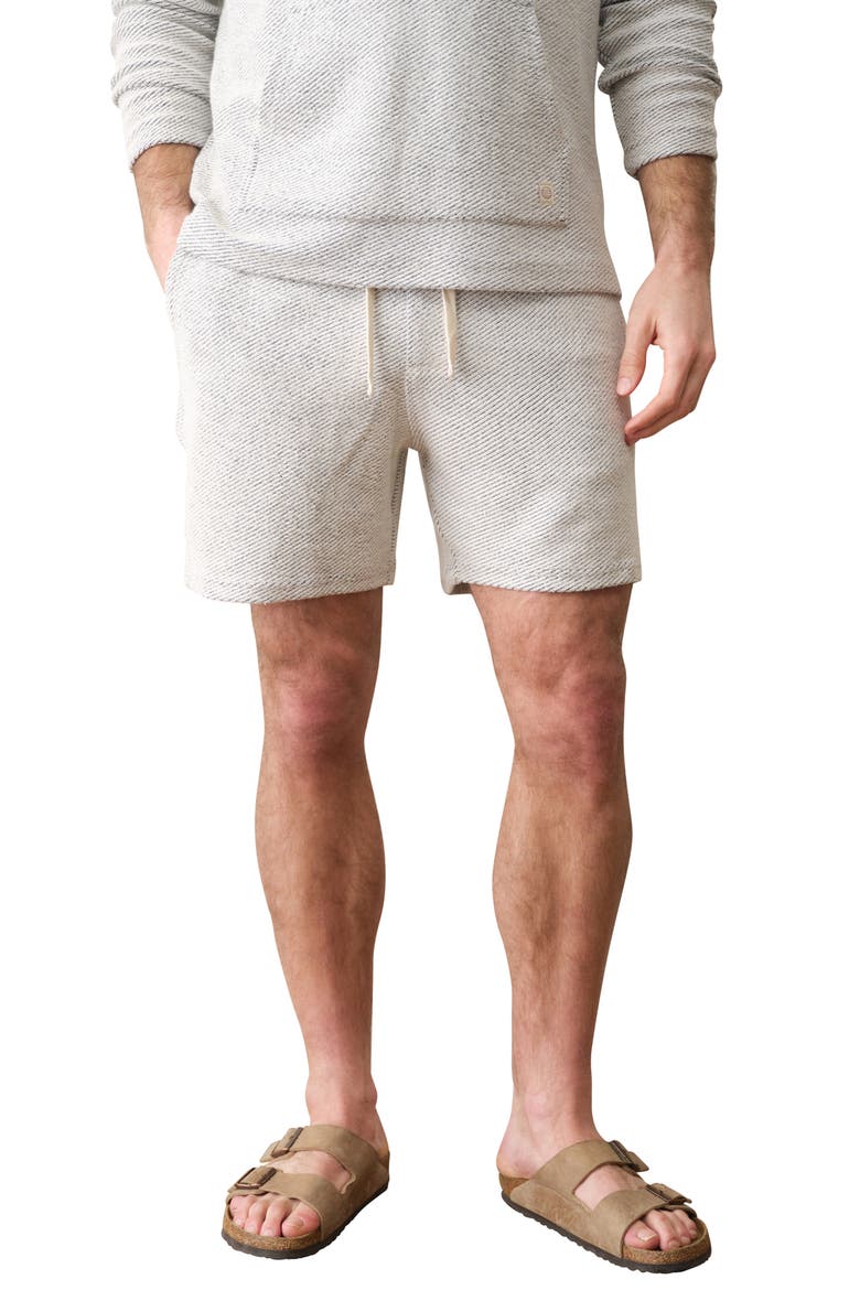 Portola Drawstring Beach Shorts, Main, color, WHITE/ NAVY