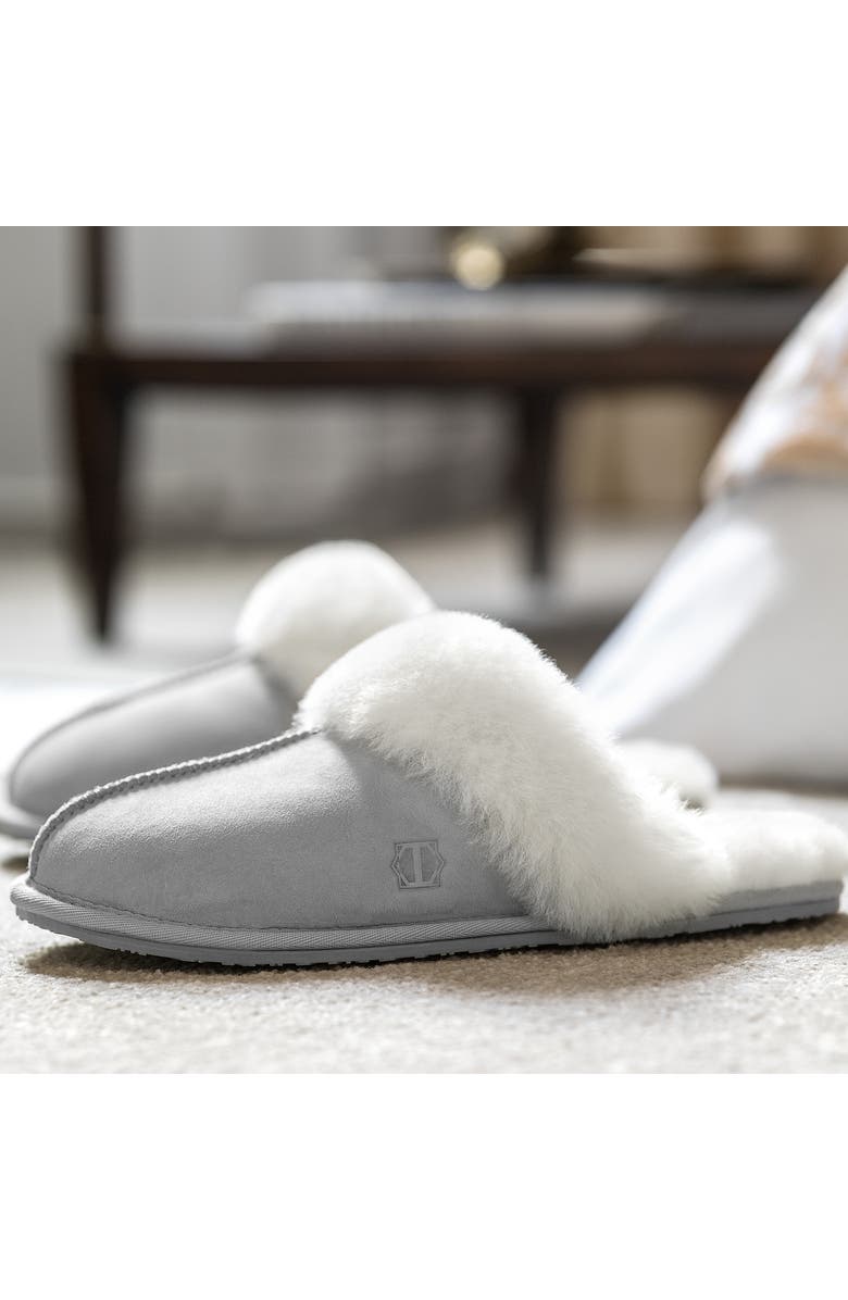 Togas Amanda Womens sheepskin slippers, Alternate, color, Grey