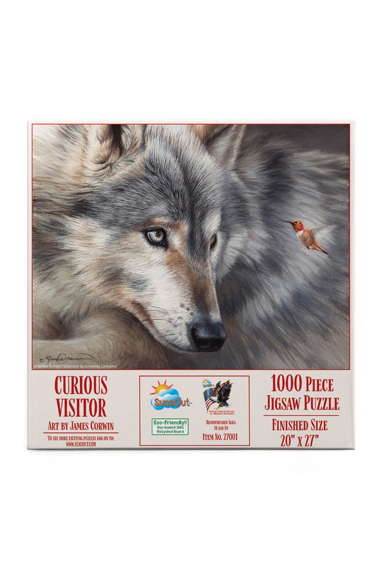 Curious Visitor 1000 piece Jigsaw Puzzle for Adults, Alternate, color, Multicolor