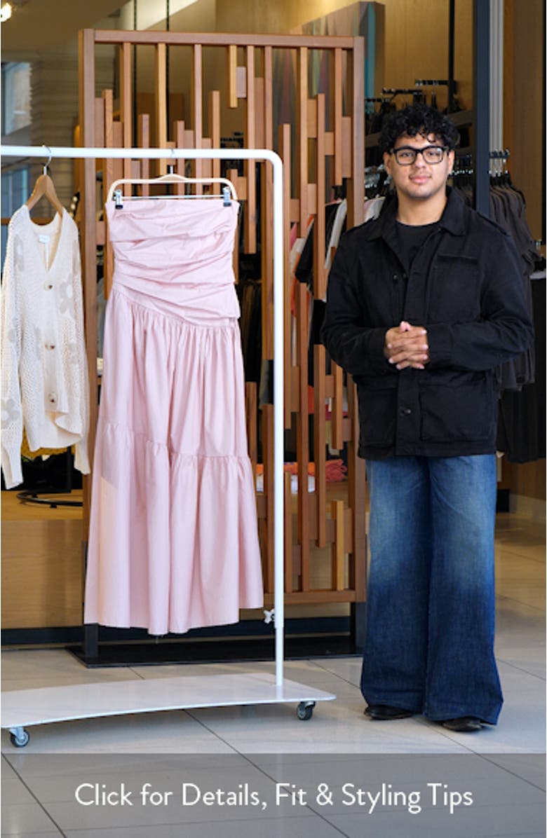 Blanche Strapless Maxi Dress, sales video thumbnail