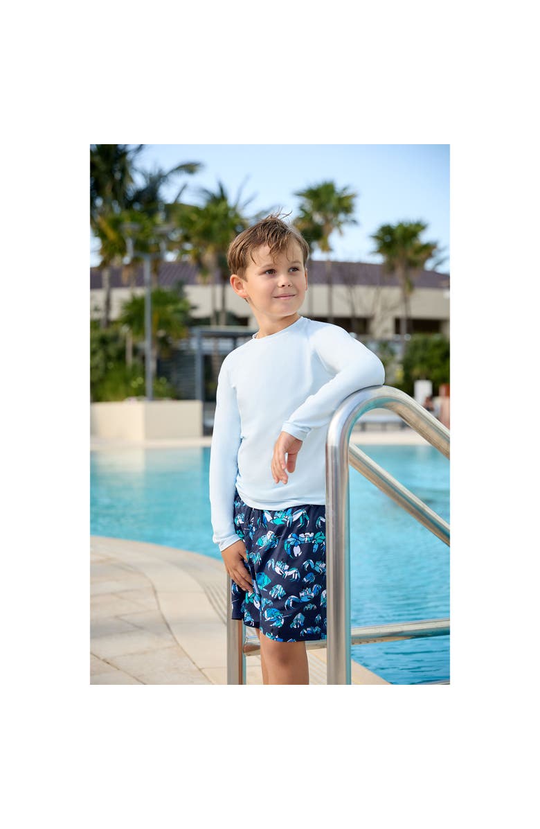 BloqUV Kid's Crew Neck Top, Alternate, color, Ice Blue