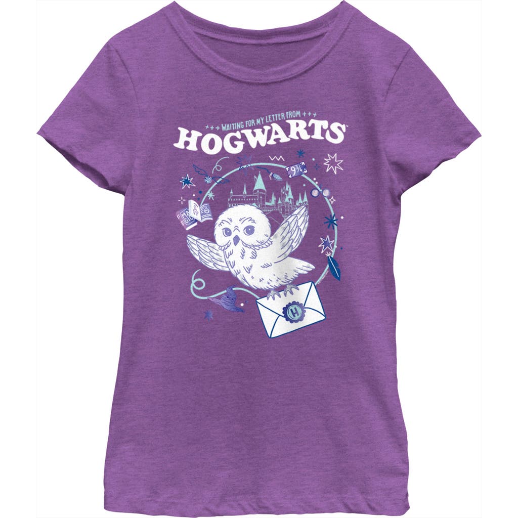Girl's Harry Potter The Magic Letter  Graphic T-Shirt in Purple Berry  product