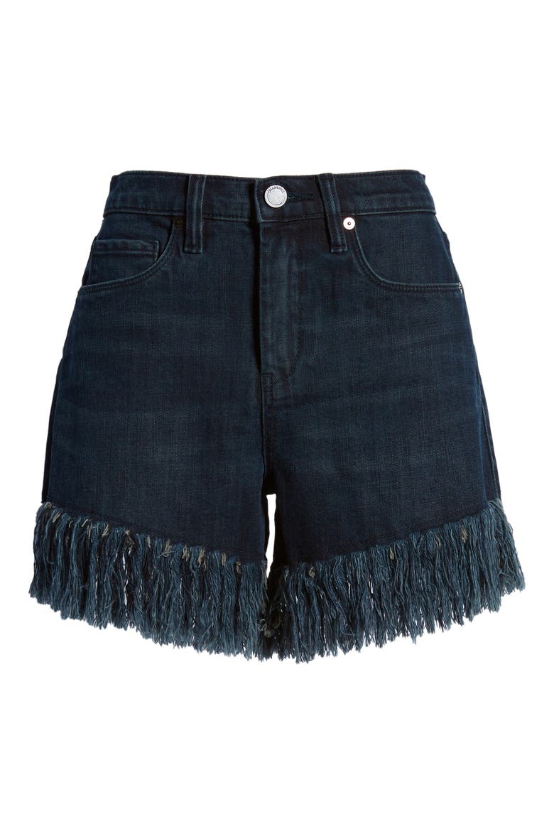 Fray Hem Denim Shorts, Alternate, color, VIXEN