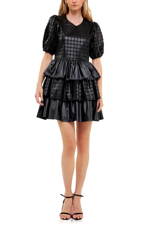 CFCL TIERED MINI DRESS ノースリーブ ワンピース サイズ3 小さいサイズ 綿混裾切替ノースリーブワンピース 低身長さん