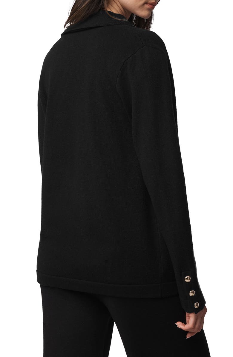 Splendid Hannah Double Breasted Sweater Blazer, Alternate, color, Black