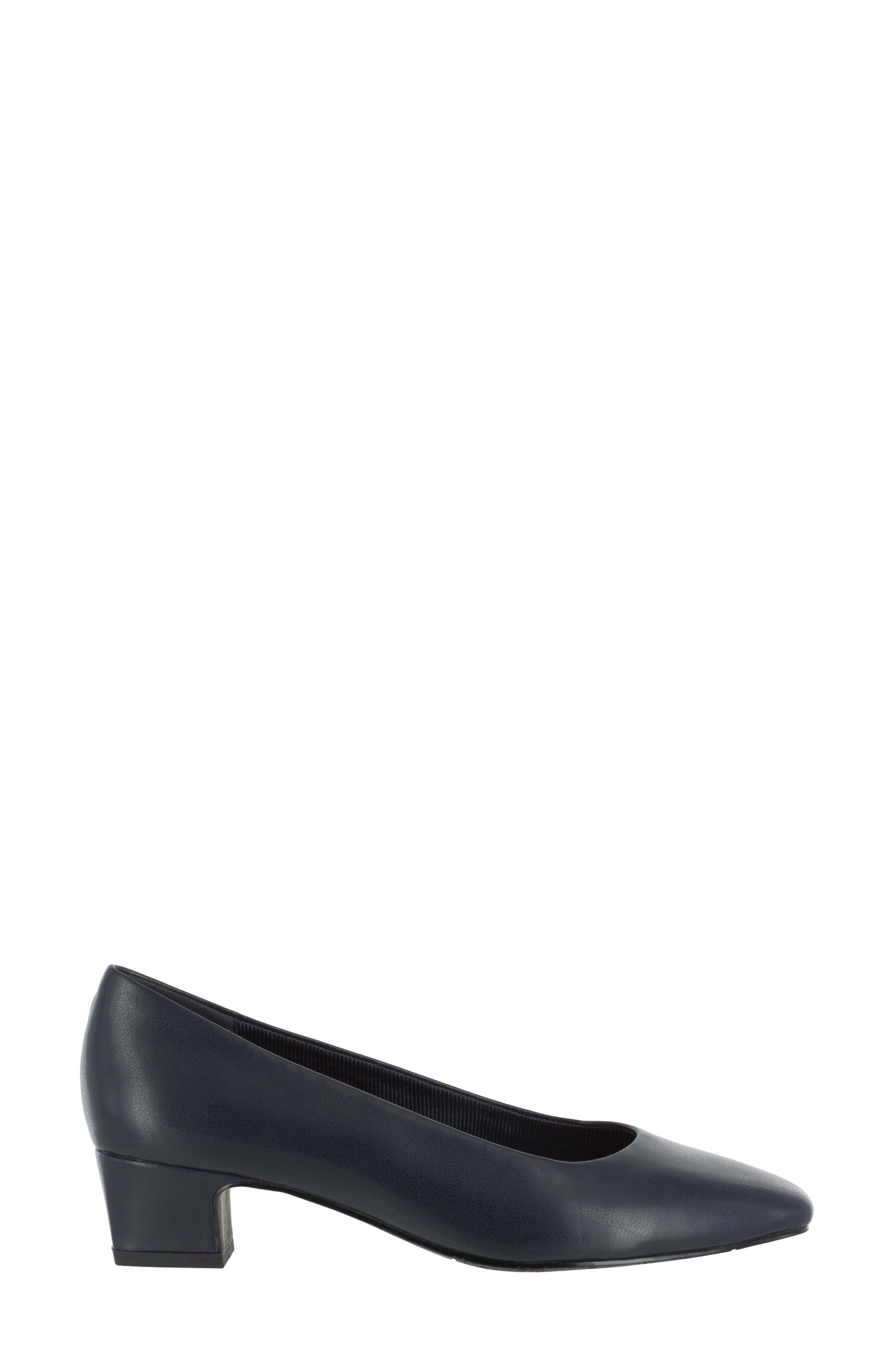Prim Block Heel Pump, Alternate, color, NAVY