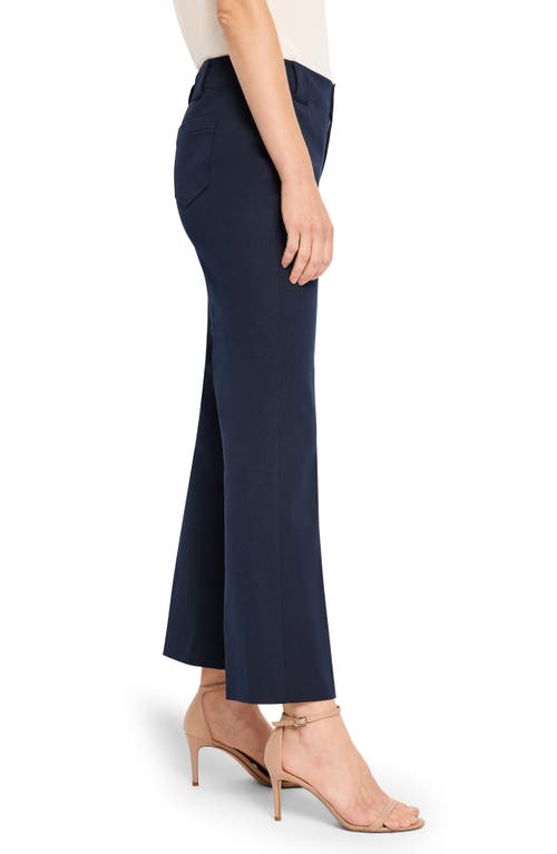 Nic + Zoe Nic+zoe Plaza Ankle Demi Bootcut Pants In Dark Indigo