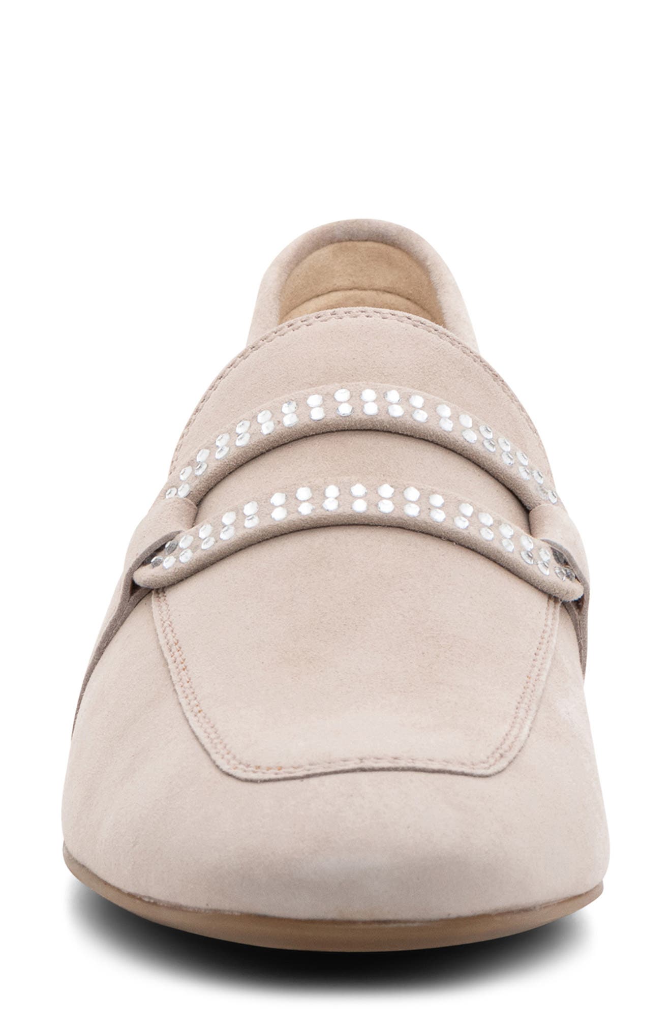 ara Lynda Rhinestone Loafer, Alternate, color, Sand