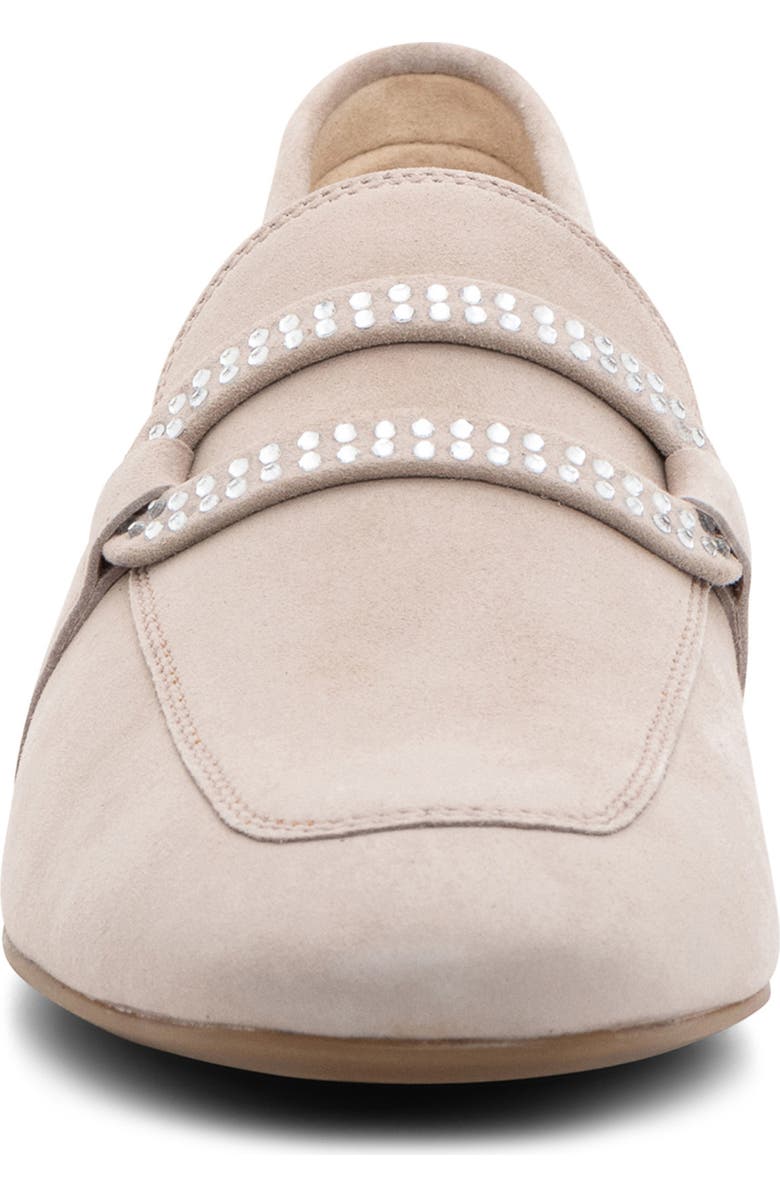 ara Lynda Rhinestone Loafer, Alternate, color, Sand