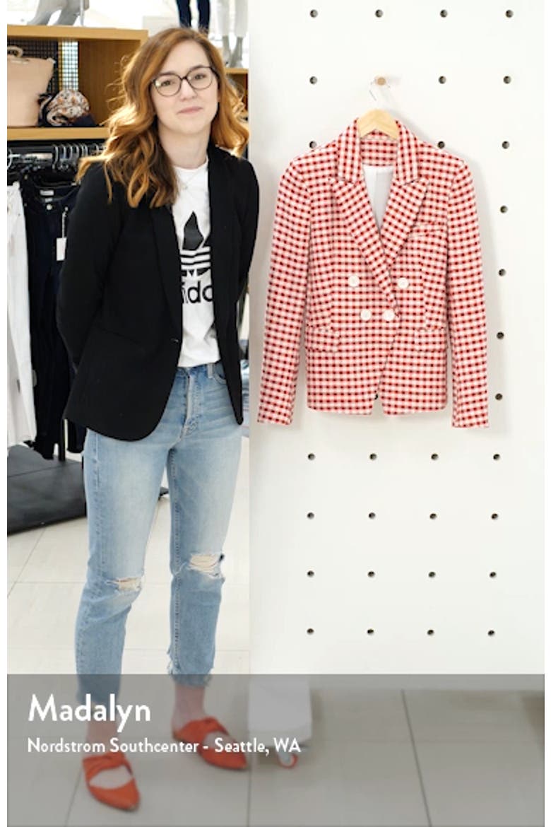 Check Double Breasted Blazer video