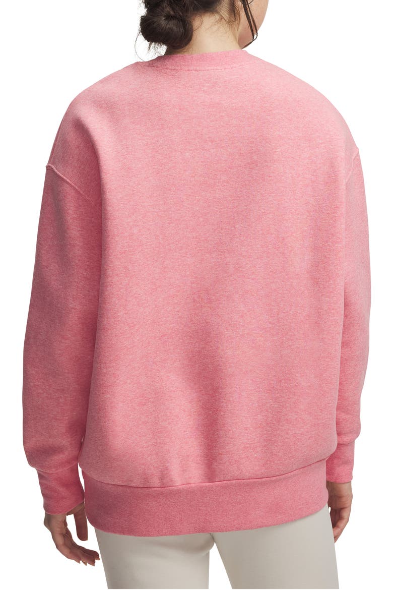 Icon Fleece Crewneck Sweatshirt, Alternate, color, BITTERSWEET PINK LIGHT HEATHER