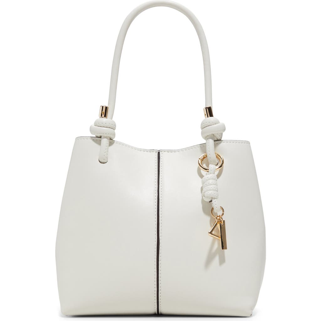 Shop Aldo Evie Lilyy X Faux Leather Satchel In White