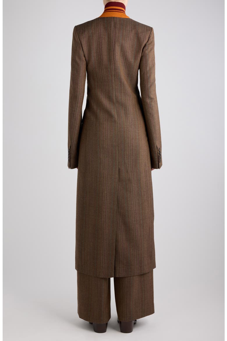 Ritt Tonal Stripe Wool Coat, Alternate, color, TAN