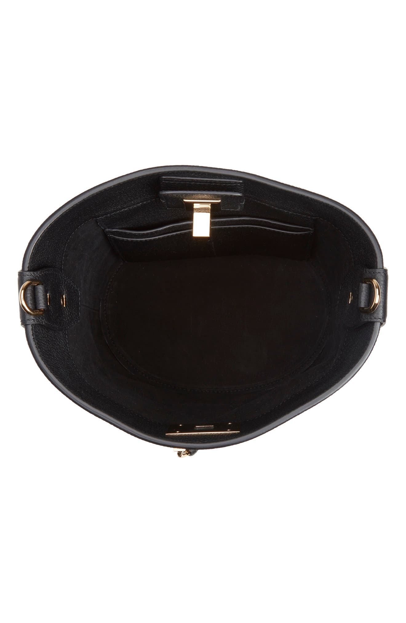 FERRAGAMO The Studio Soft Leather Bucket Bag, Alternate, color, 