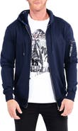 Maceoo Front Zip Stretch Cotton Hoodie