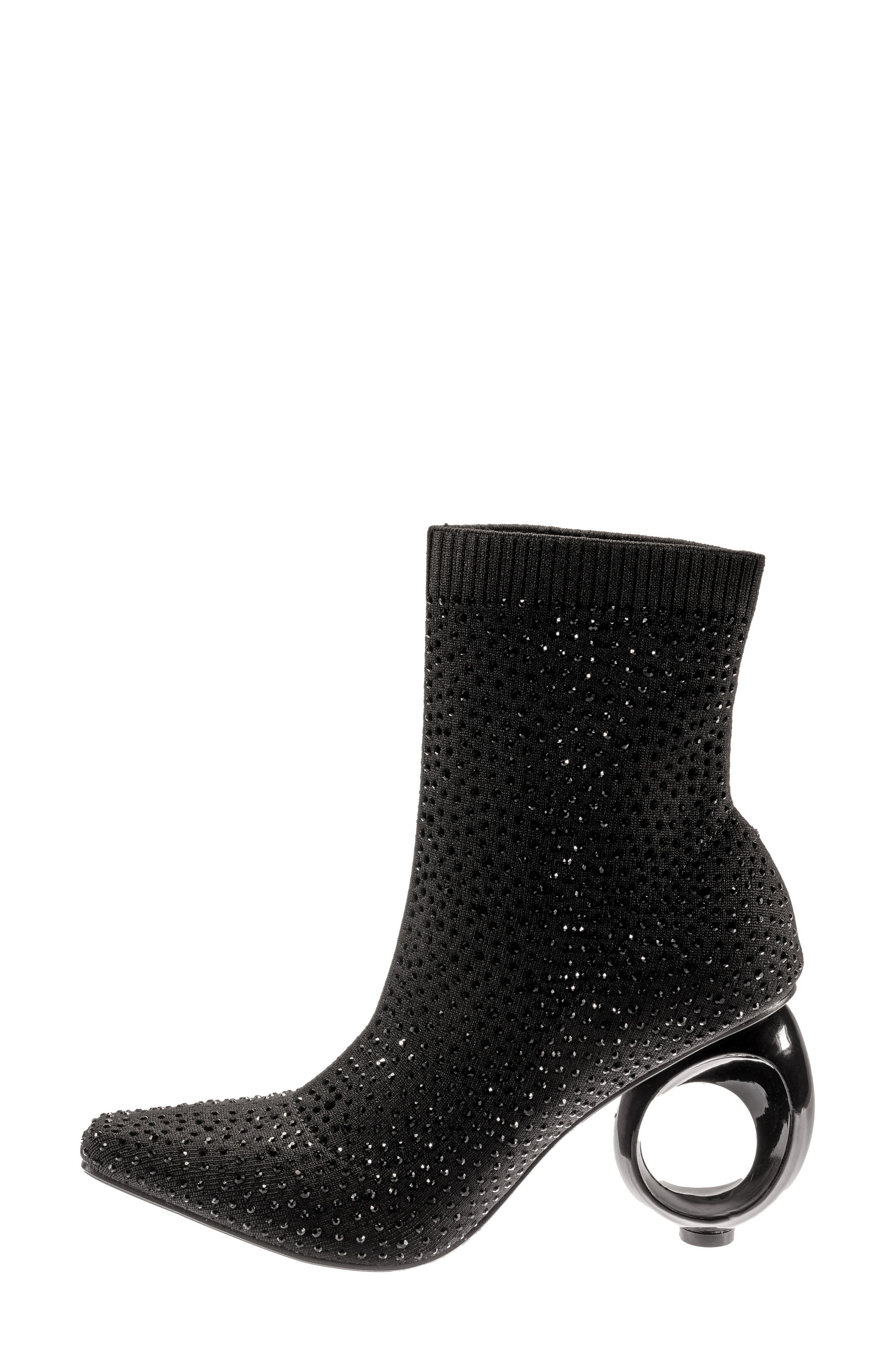 NINETY UNION Barb Round Heel Bootie, Alternate, color, Black