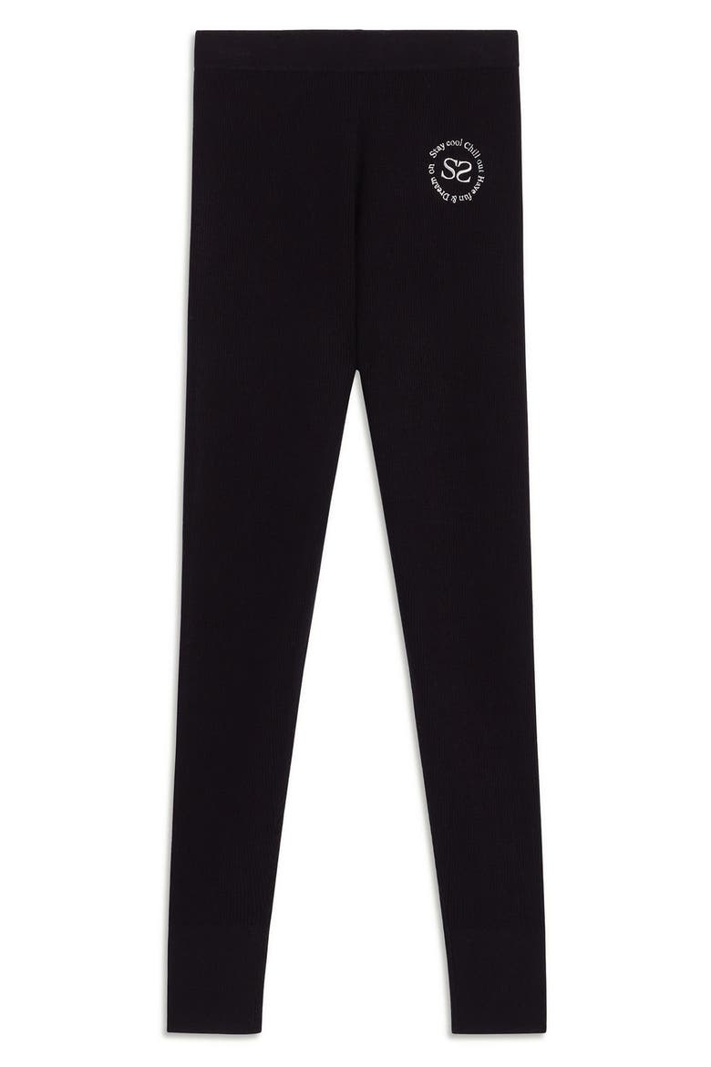 Embroidered Rib Pants, Alternate, color, MARINE
