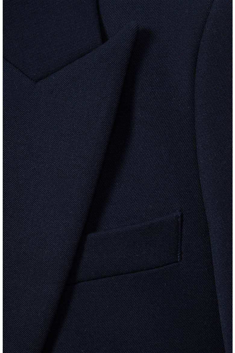 Gabi Peak Lapel Blazer, Alternate, color, BLACK