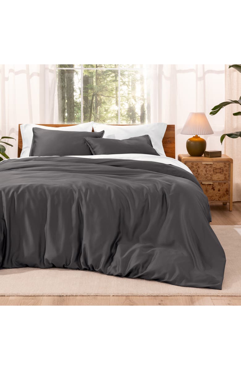 Bare Home TENCEL Lyocell Duvet Cover Set, Alternate, color, Forged Iron Grey