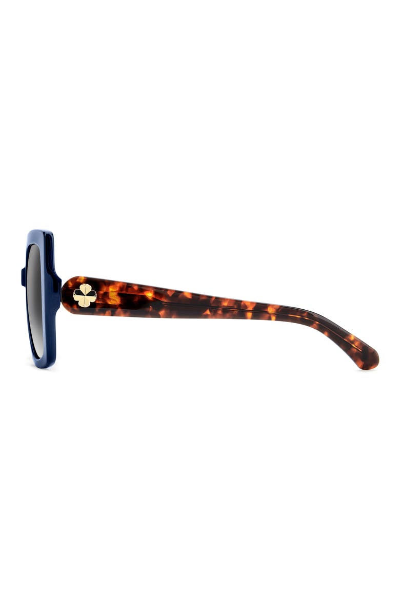 amaya 55mm gradient square sunglasses, Alternate, color, BLUE/ DARK GREY SF