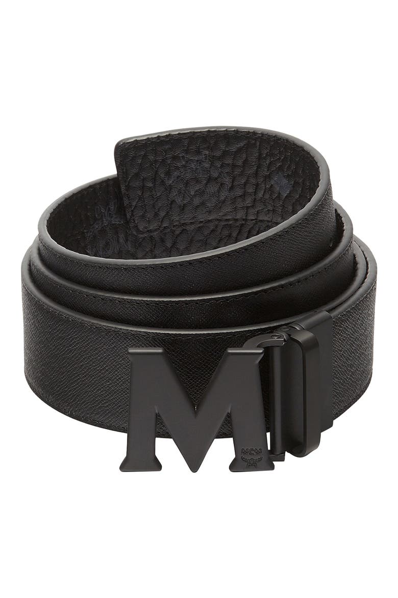 Claus M Reversible Belt 1.75" in Visetos, Alternate, color, BLACK