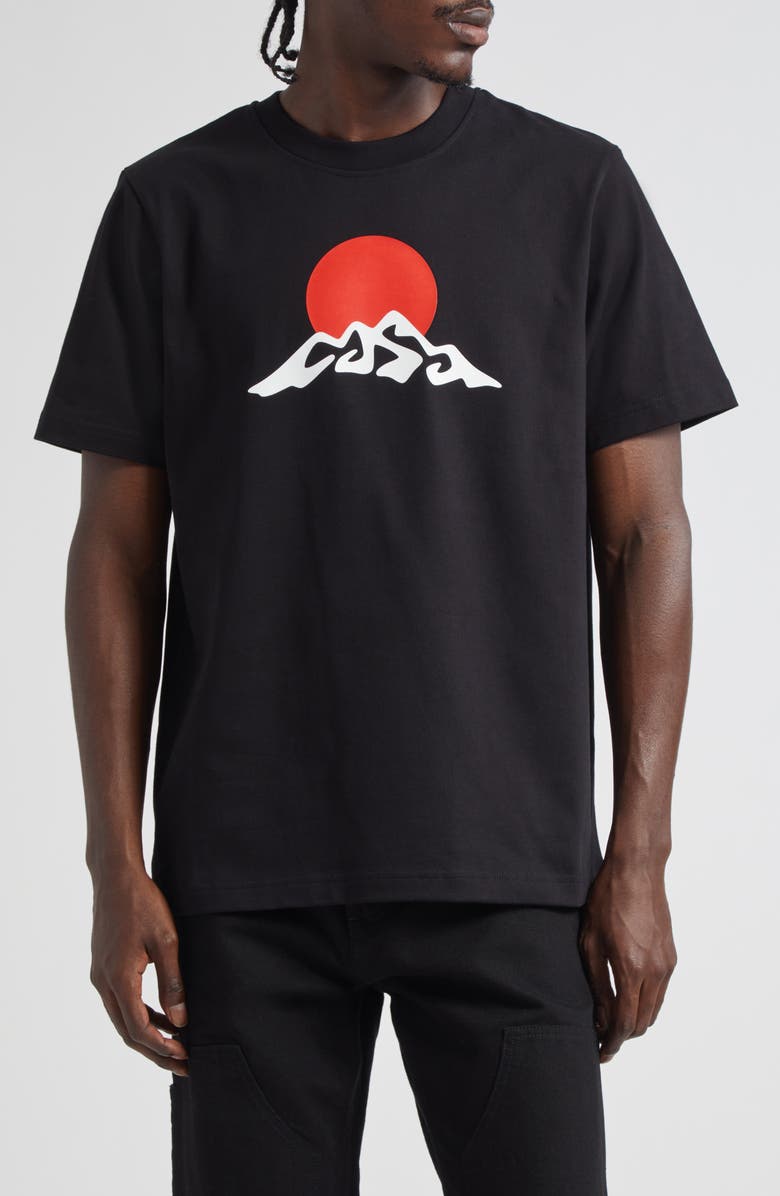 Casablanca Montagne Organic Cotton Graphic T-Shirt, Main, color, Casablanca Montagne White Snow