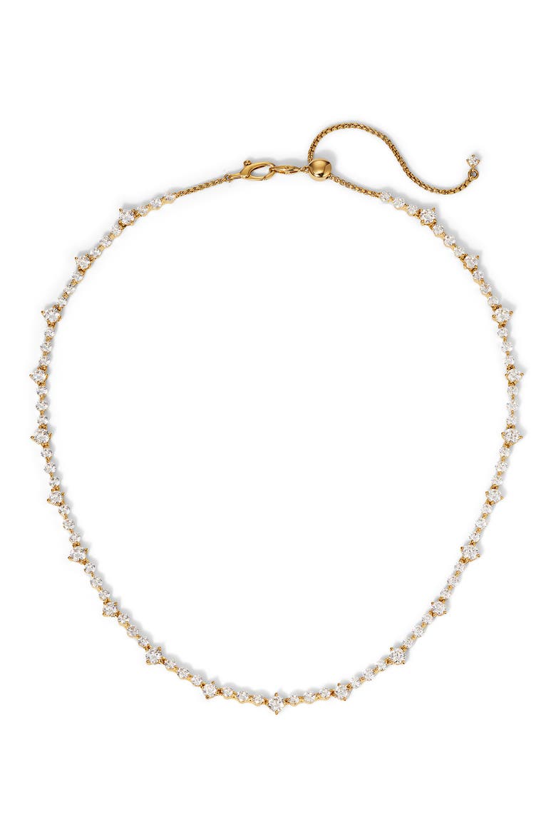 Cassi Tennis Collar Necklace, Main, color, GOLD