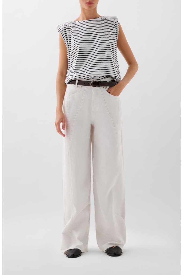 Big Arm Tee, Alternate, color, Navystripes