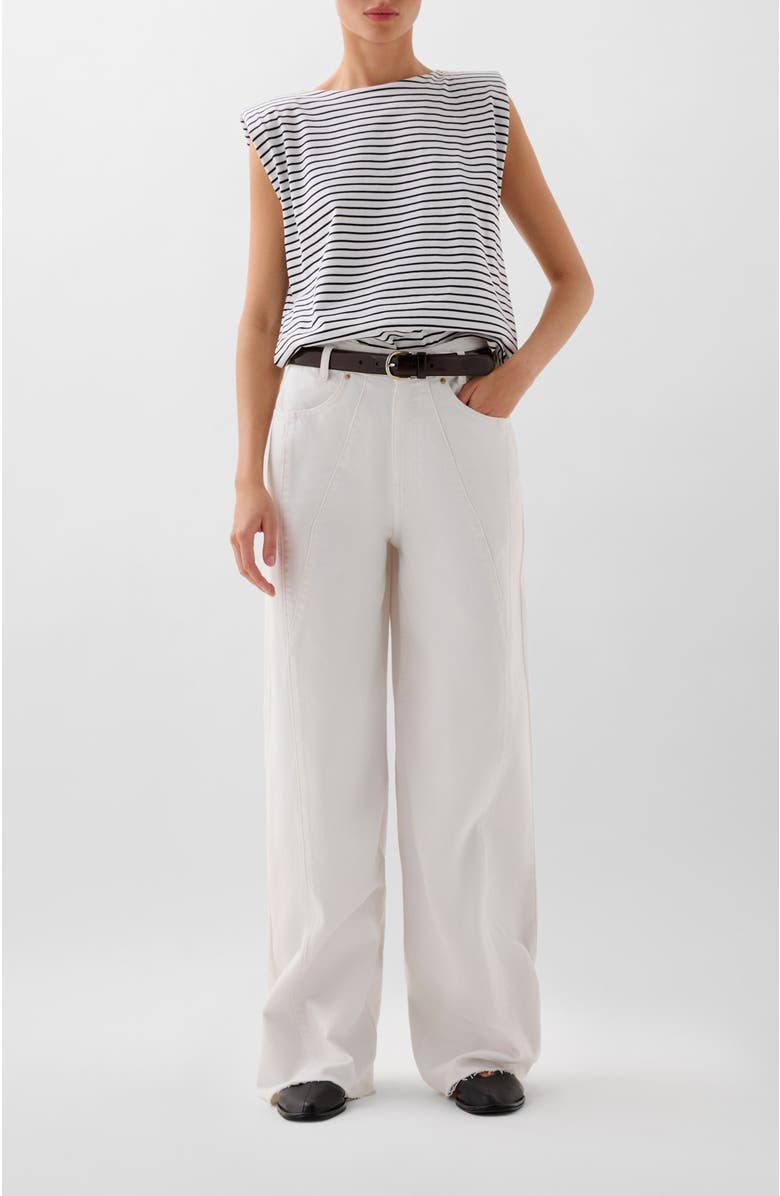 Scalpers Big Arm Tee, Alternate, color, Navystripes