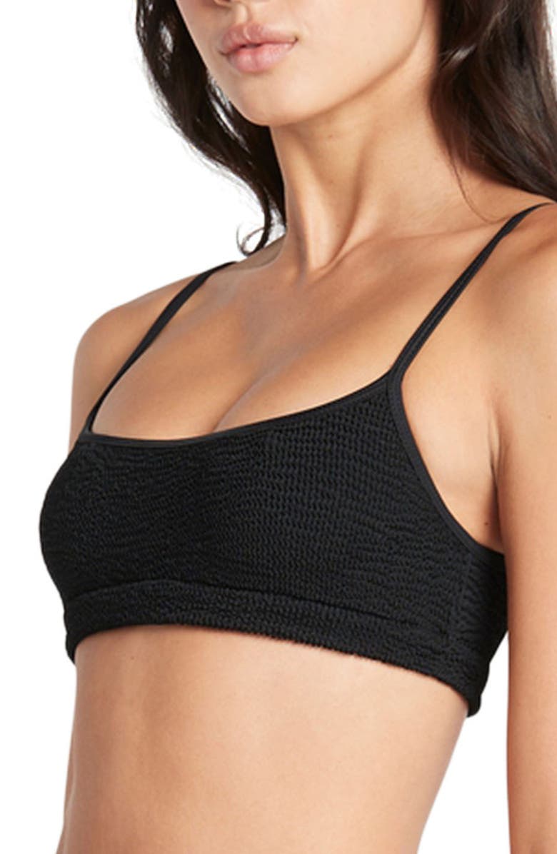 bond-eye Strap Saint Bikini Top, Alternate, color, Black