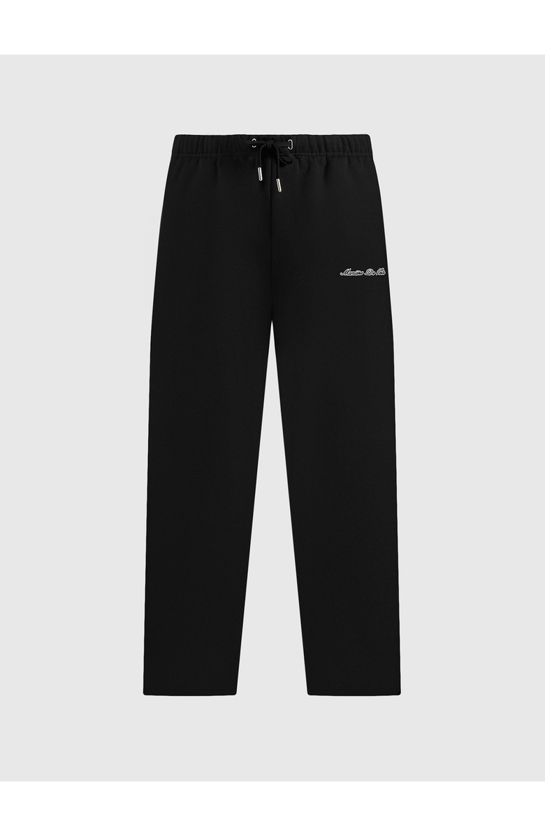 Manière De Voir Unisex Signature Wide Leg Sweatpants, Main, color, Black
