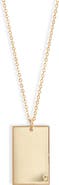 Set & Stones Goldie Initial Tag Pendant Necklace