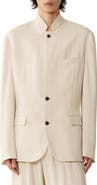 Lanvin Viscose Jacket With Stand-Up Collar