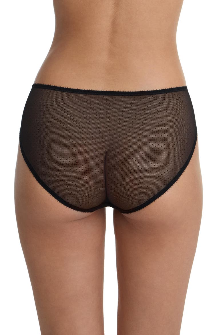 Jolie Sheer Lace French Cut Brief, Alternate, color, Black