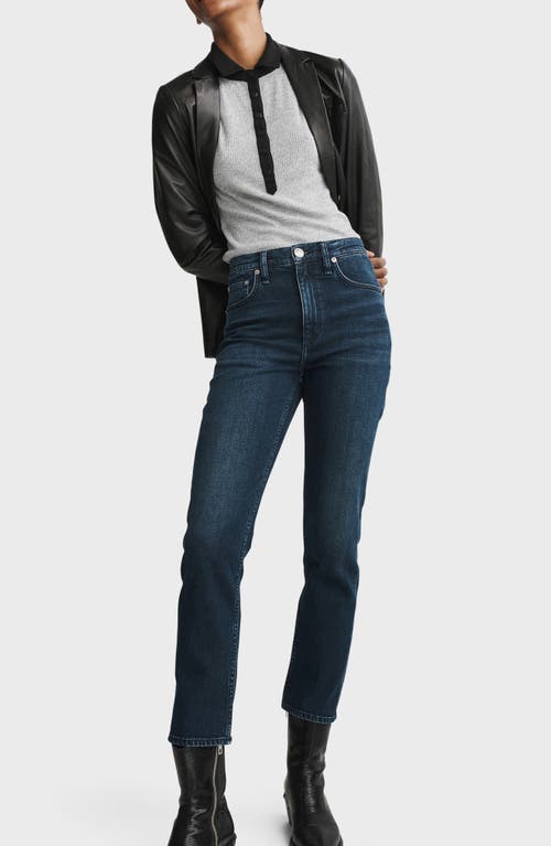 Rag & Bone Wren High Rise Ankle Slim Jeans In Ella In Ella