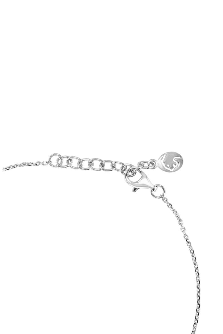 Sterling Silver Pavé Diamond Heart Bracelet, Alternate, color, SILVER