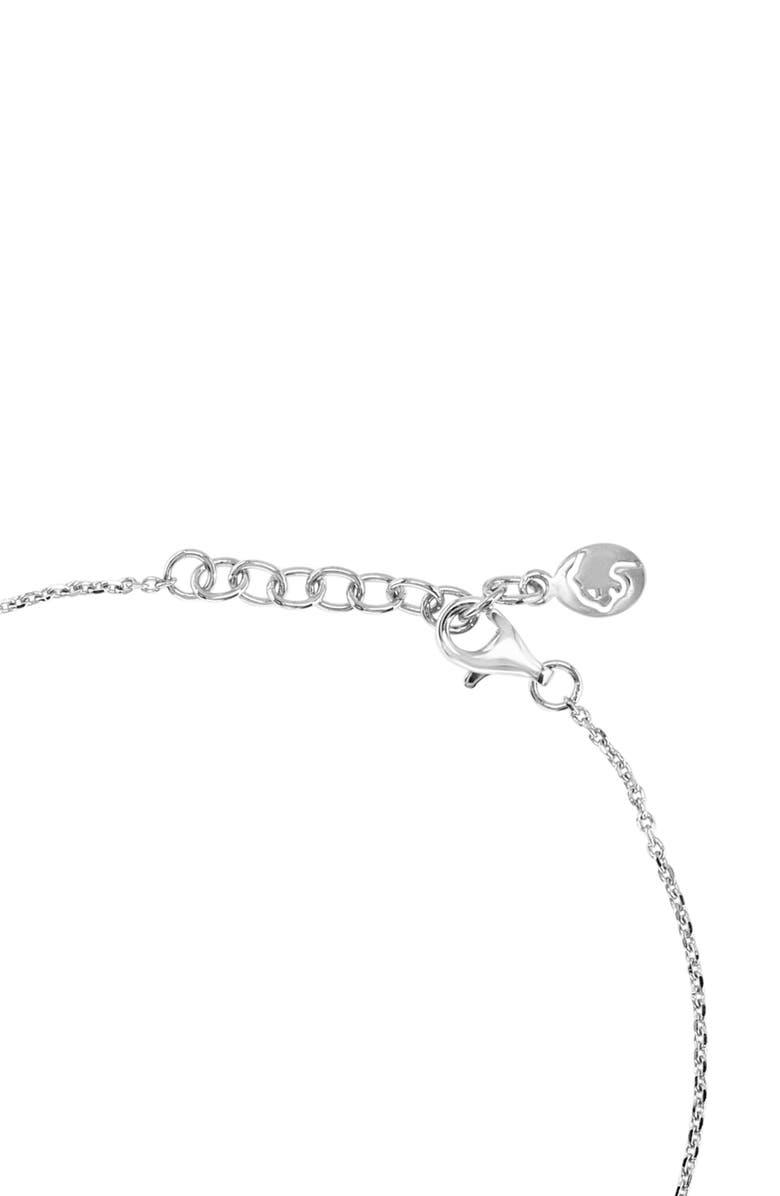 EFFY Sterling Silver Pavé Diamond Heart Bracelet, Alternate, color, 