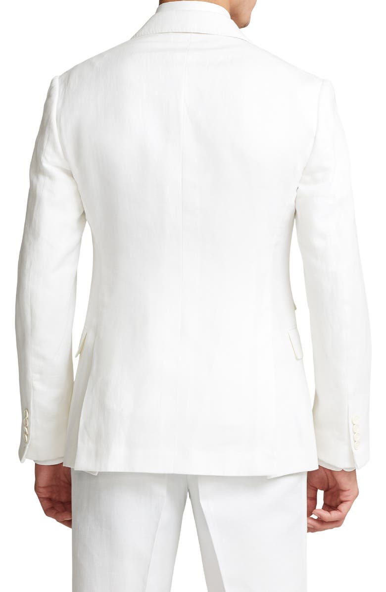 Ralph Lauren Purple Label Kent Herringbone Cotton & Linen Sport Coat, Alternate, color,