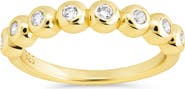 Sterling Forever Trisha Bezel Cubic Zirconia Eternity Band Ring