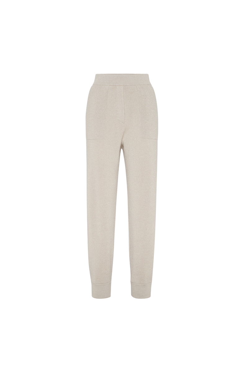 Brunello Cucinelli Cashmere knit trousers, Main, color, Cool Beige