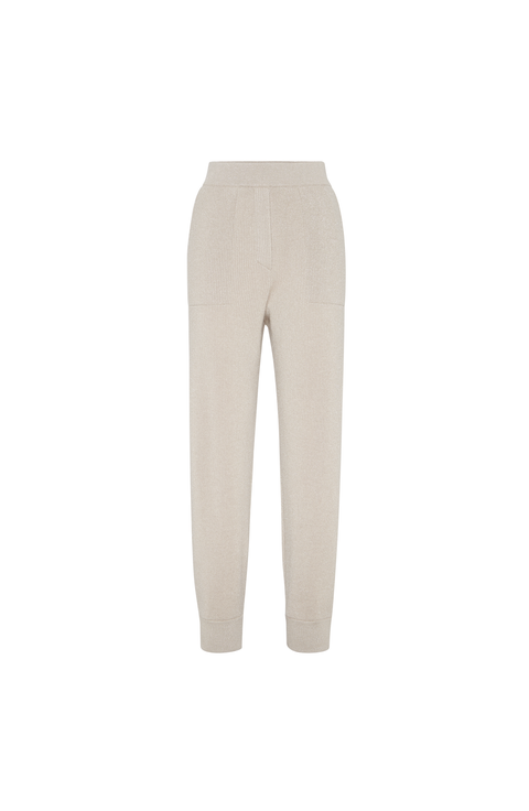 Cashmere knit trousers