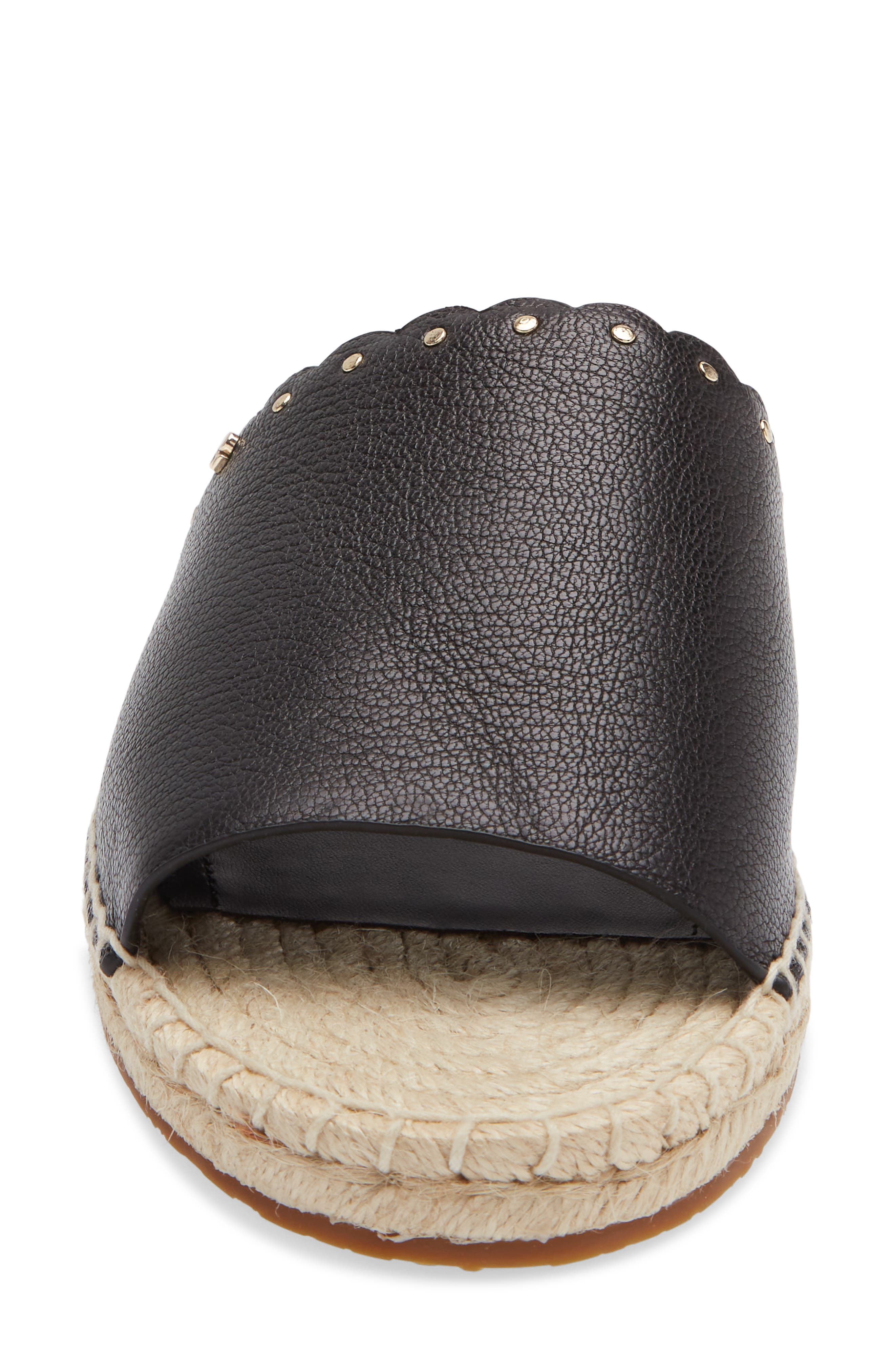 Kate Spade New York gabriela espadrille slide sandal, Alternate, color, Black